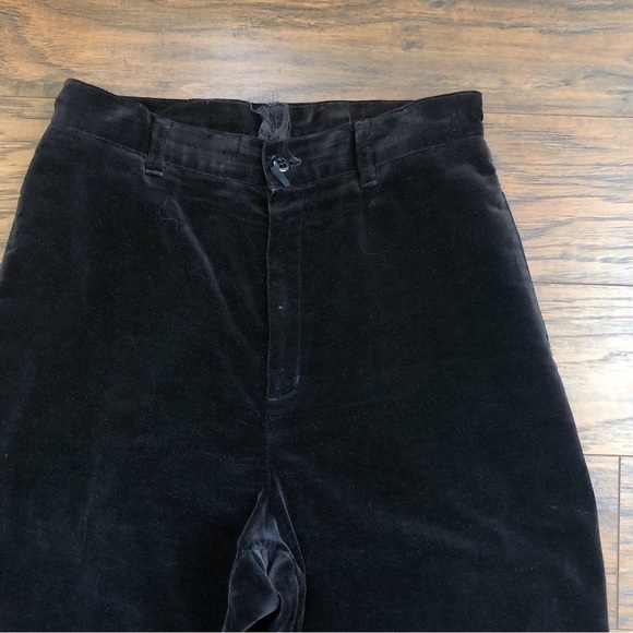 vintage • 90s Calvin Klein velvet pants trousers chocolate brown high waist - Picture 2 of 12